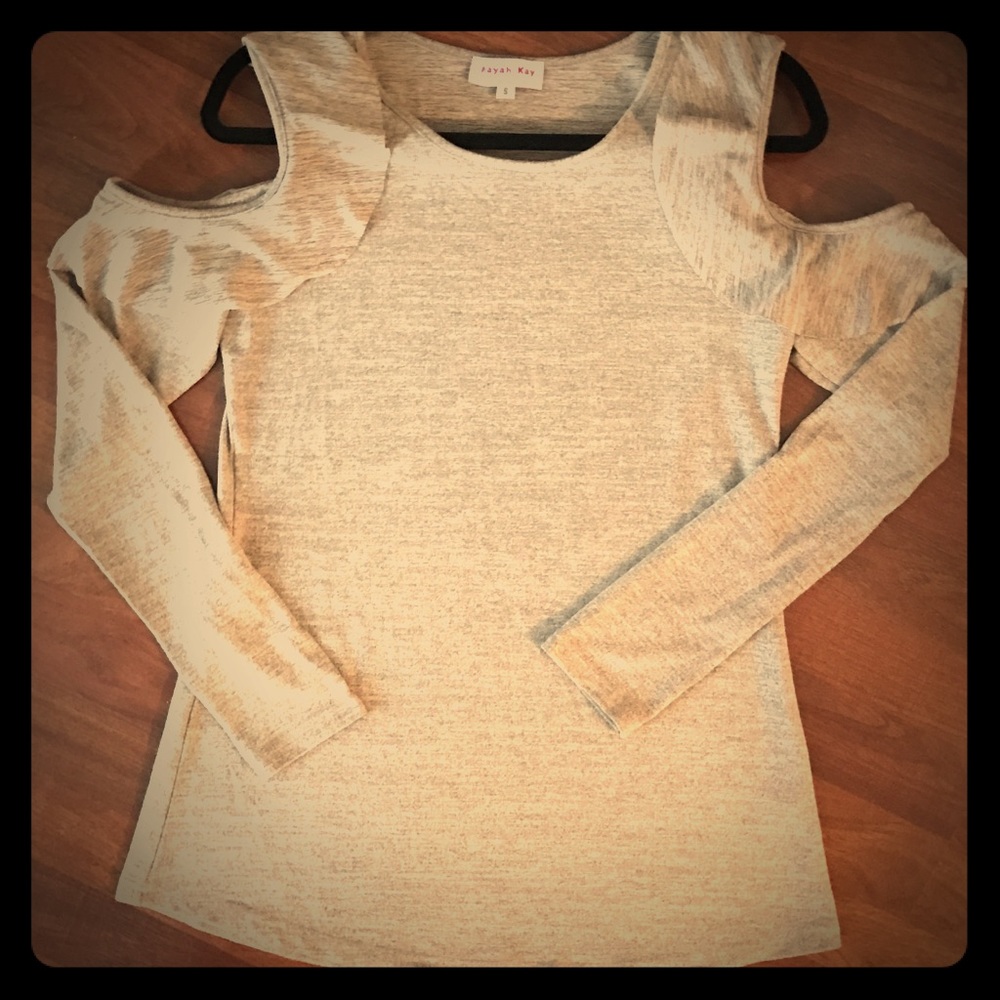 Mayah Kay Ruffle Cutout Long Sleeve